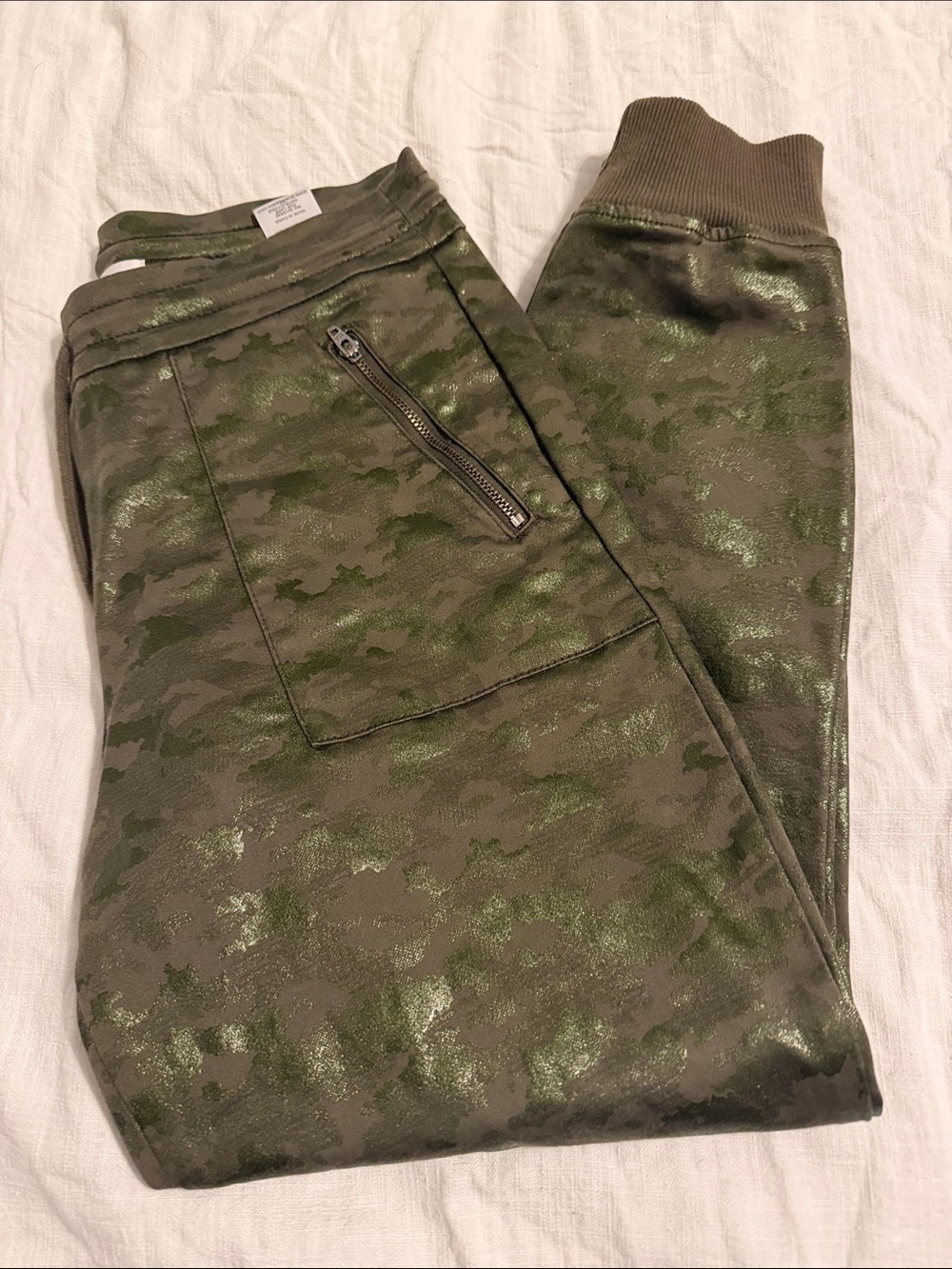 Level 99 Olive Metallic Camo Jogger Pants